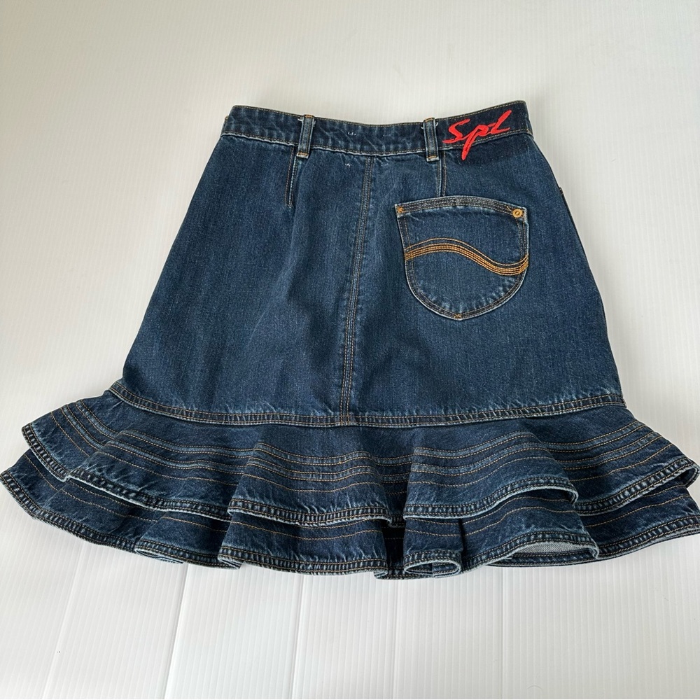 Lee x Self-Portrait Tiered Ruffle HemMini Skirt, 4 US - Picture 5 of 14